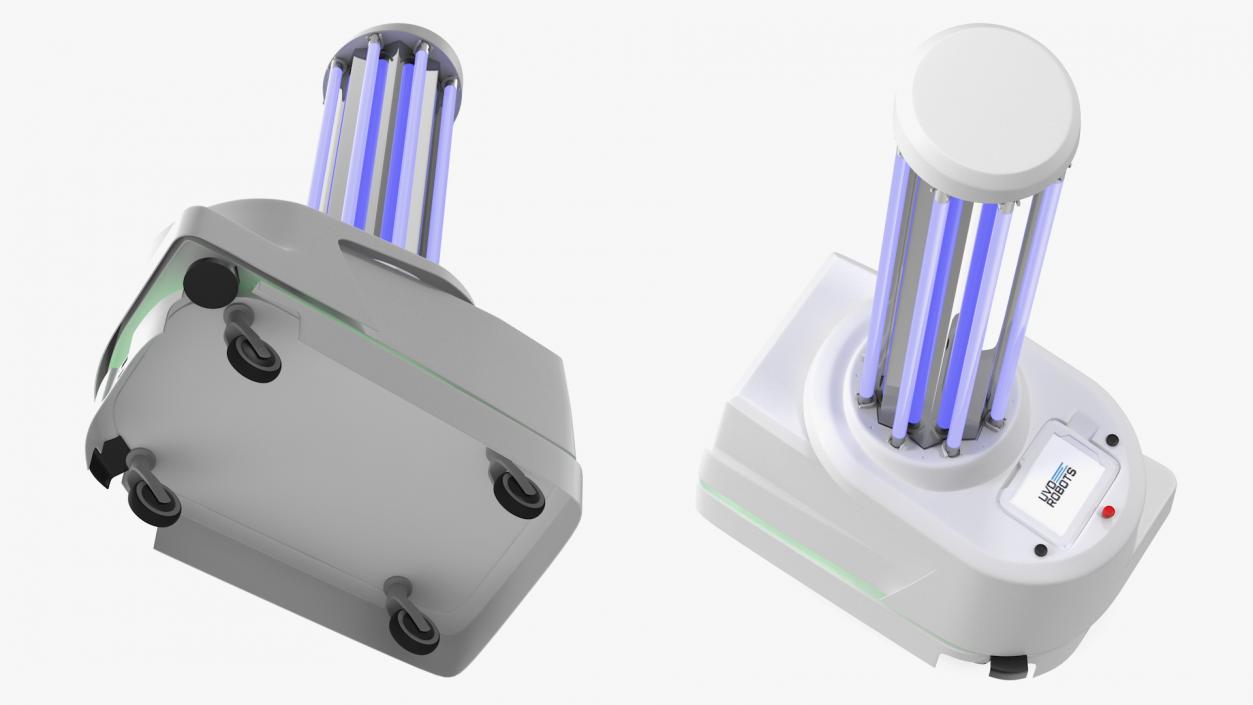 UV Disinfection Robot On 3D model