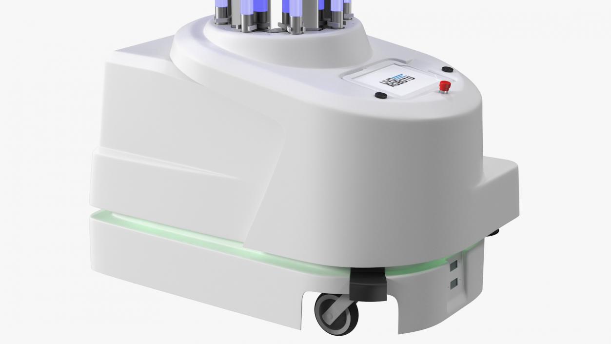 UV Disinfection Robot On 3D model