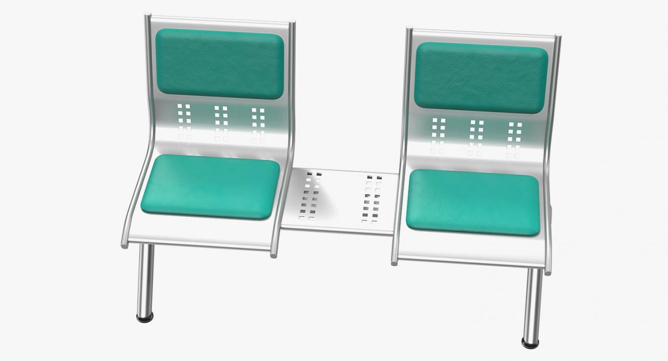 Metal Seats with Shelf 3D