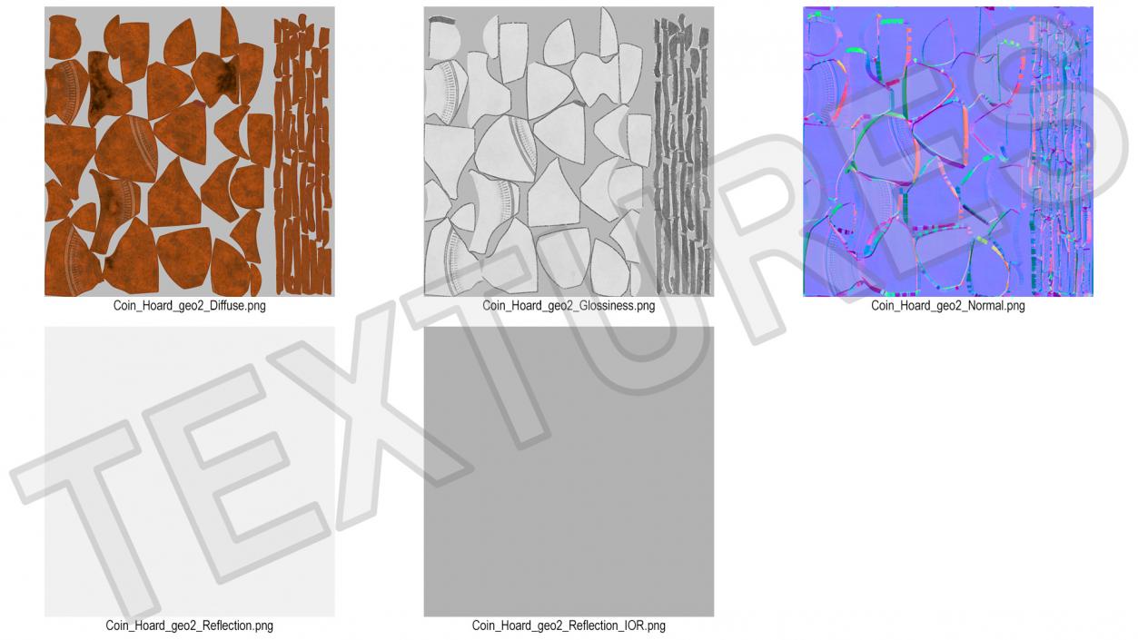 3D Clay Pot Fragments model