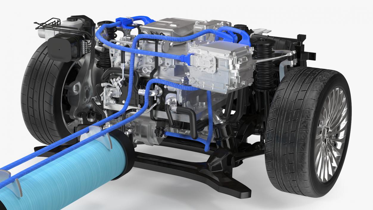 3D model Hydrogen Fuel Cell System