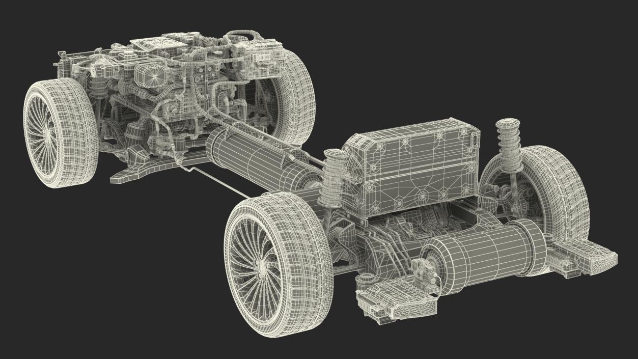 3D model Hydrogen Fuel Cell System