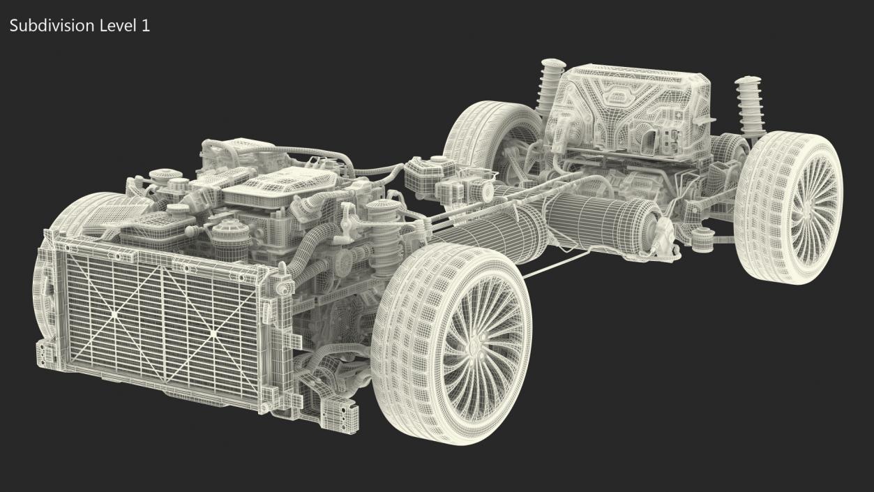 3D model Hydrogen Fuel Cell System