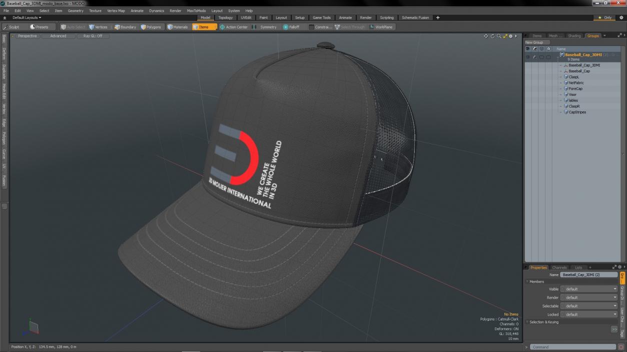 Baseball Cap 3DMI 3D