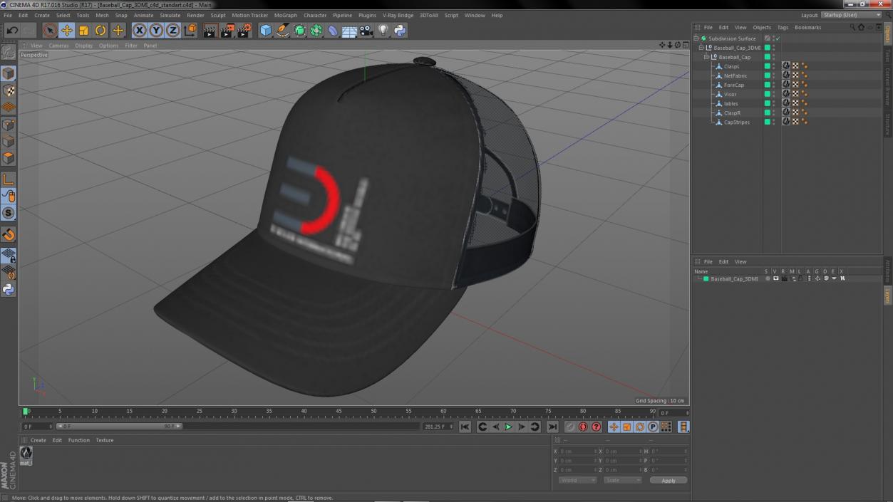 Baseball Cap 3DMI 3D