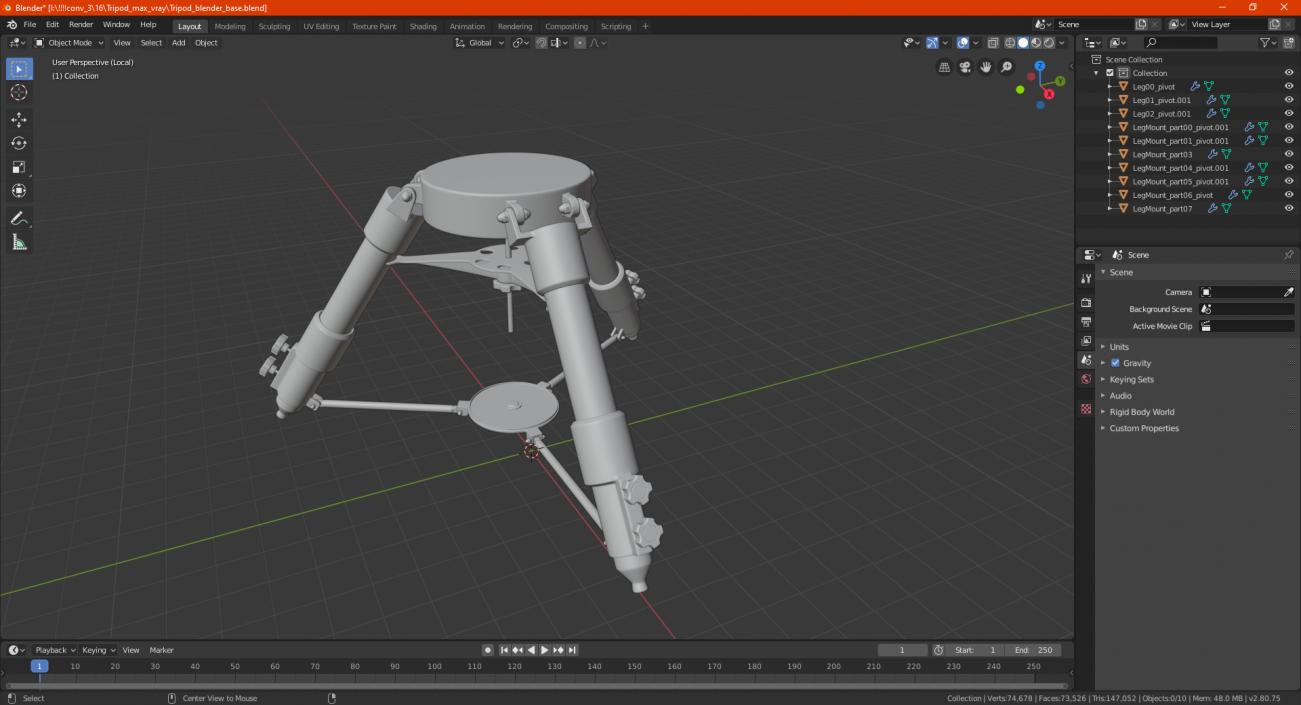 3D model Tripod