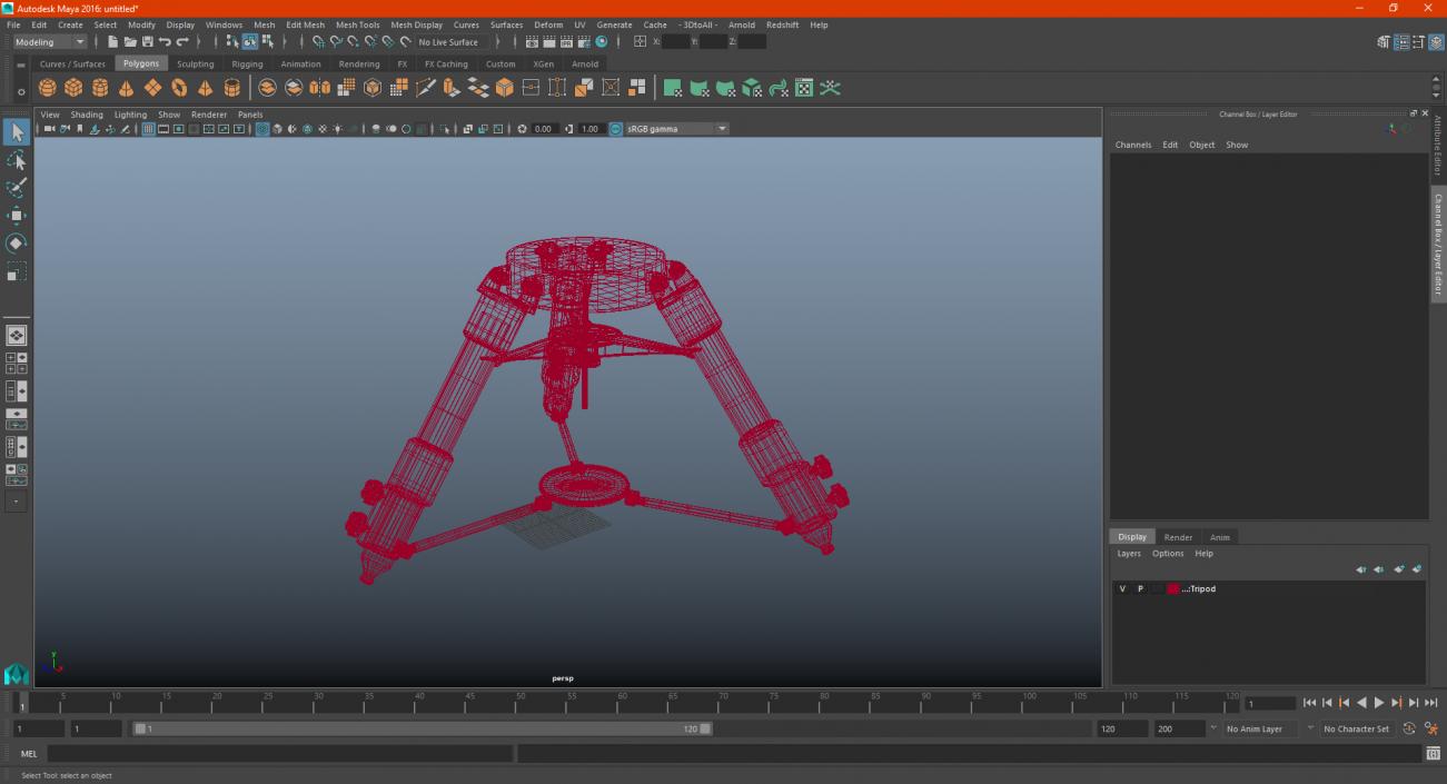 3D model Tripod