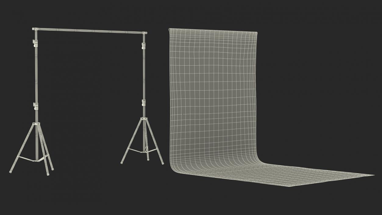 Adjustable Photography Background Support System Stand 3D model