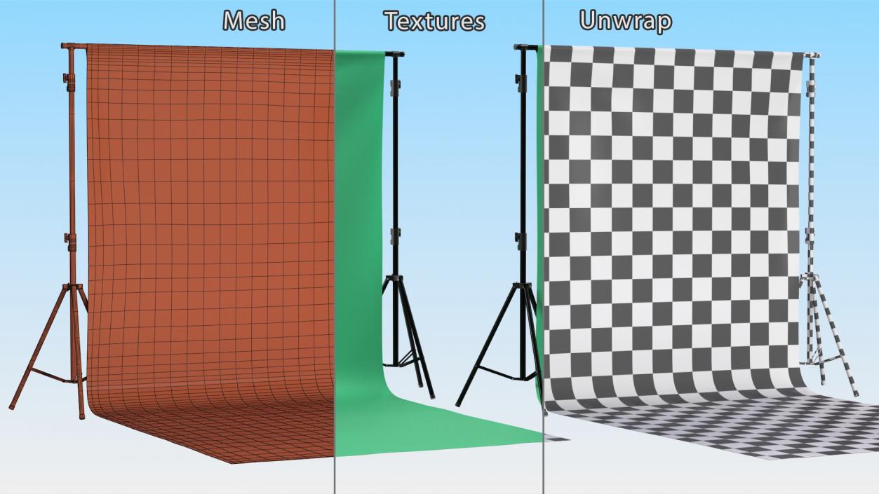 Adjustable Photography Background Support System Stand 3D model