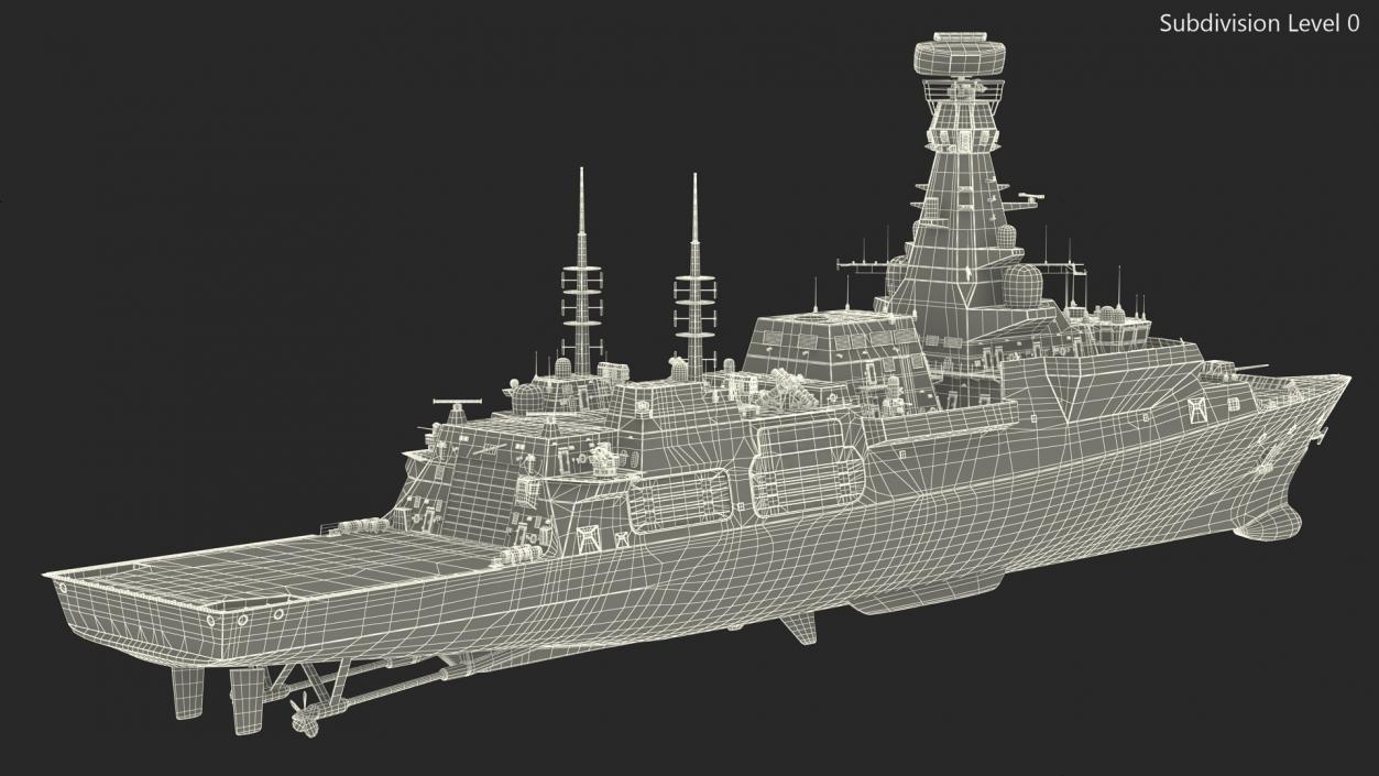 3D Global Combat Ship Type 26