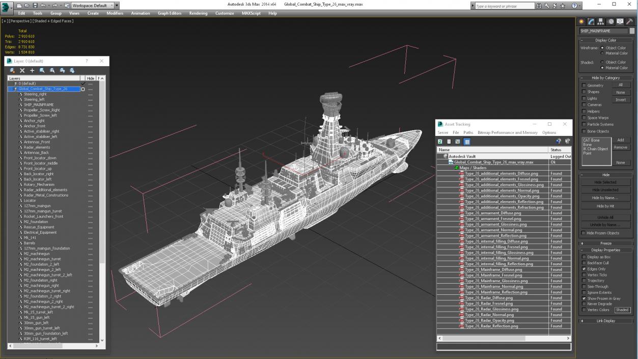 3D Global Combat Ship Type 26