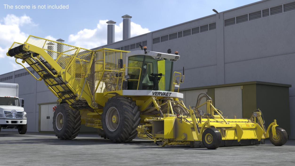 Beet Harvester Vervaet 17T Dusty Yellow 3D model