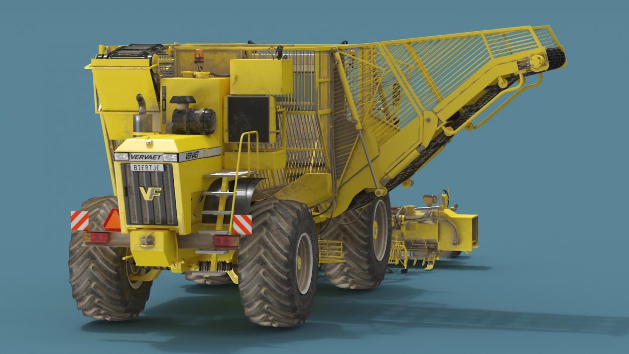 Beet Harvester Vervaet 17T Dusty Yellow 3D model