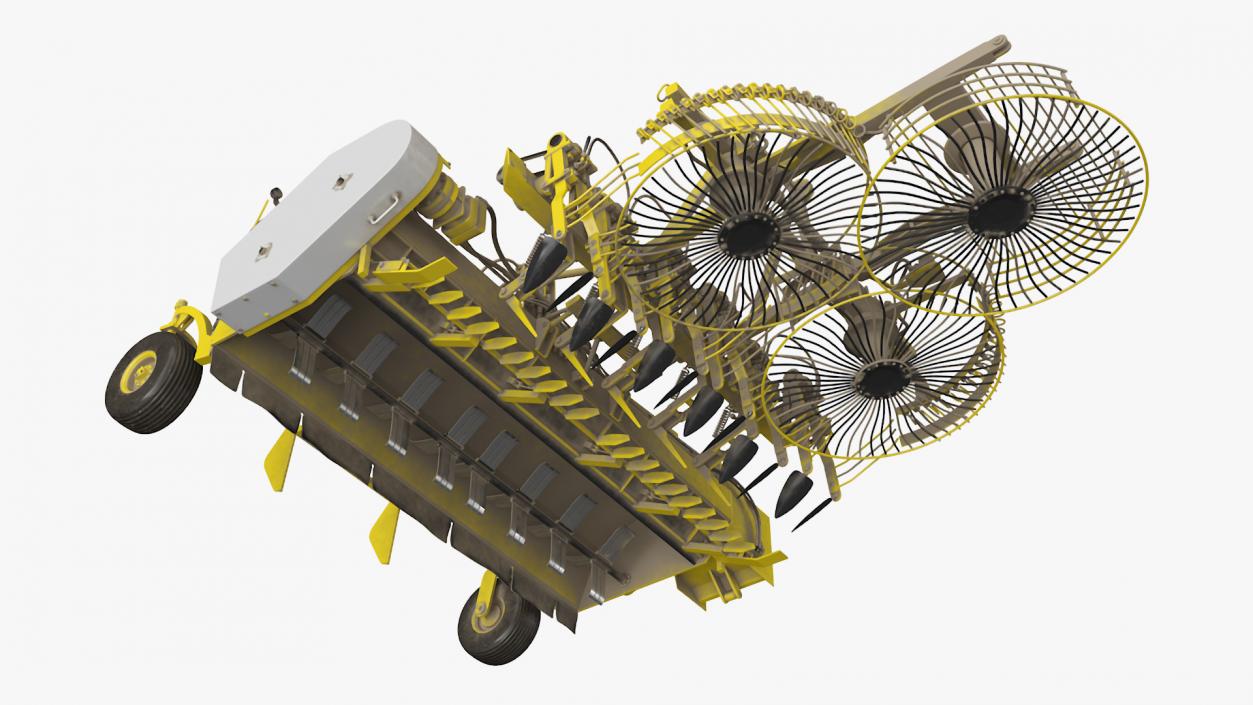 Beet Harvester Vervaet 17T Dusty Yellow 3D model