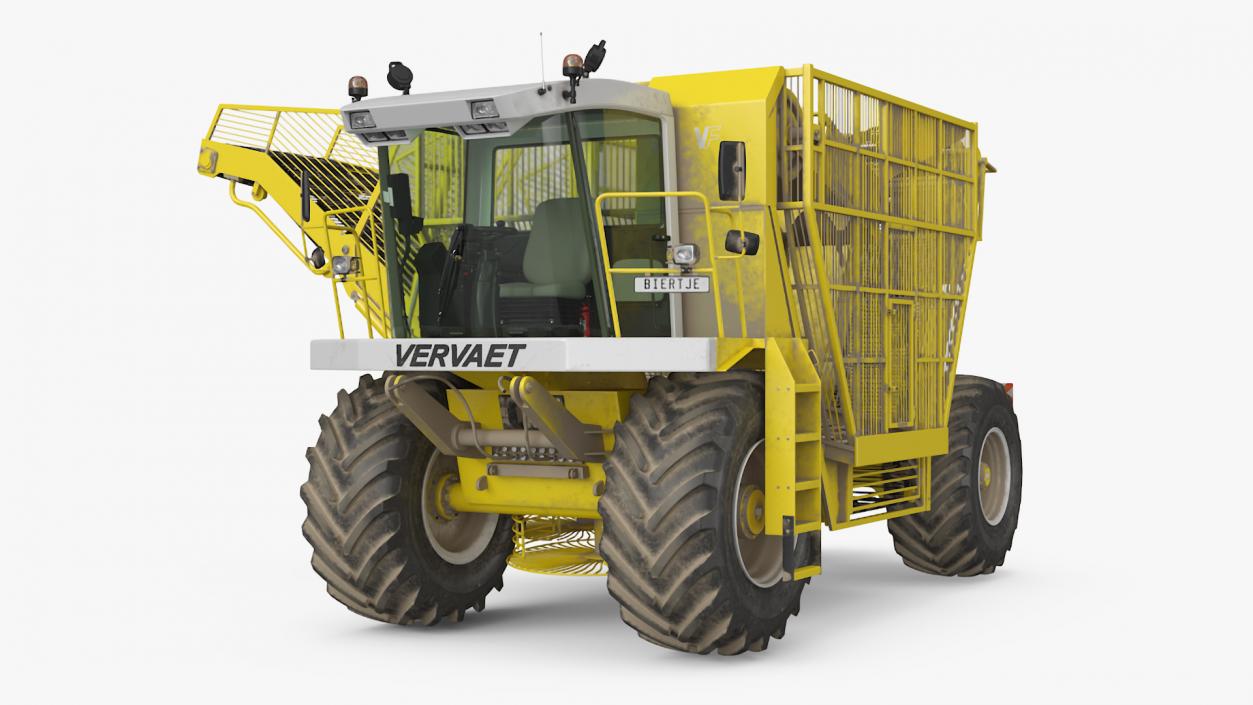 Beet Harvester Vervaet 17T Dusty Yellow 3D model