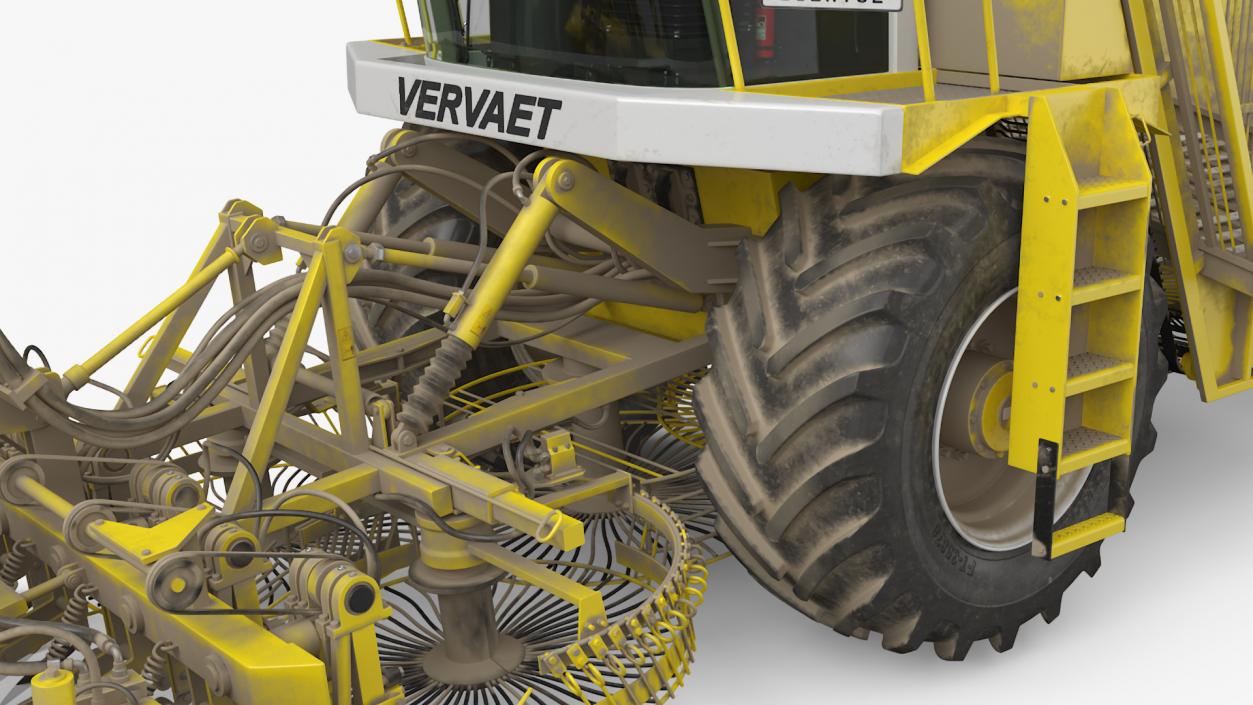 Beet Harvester Vervaet 17T Dusty Yellow 3D model