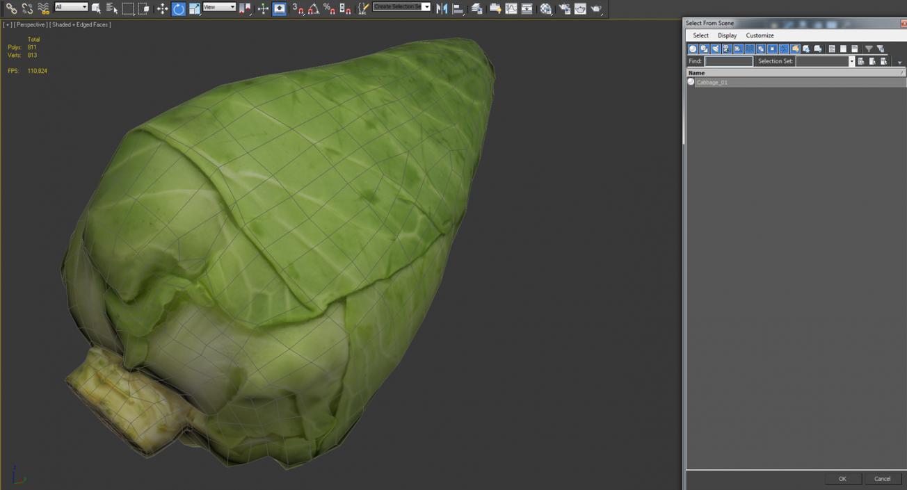 3D Sweetheart Cabbage model