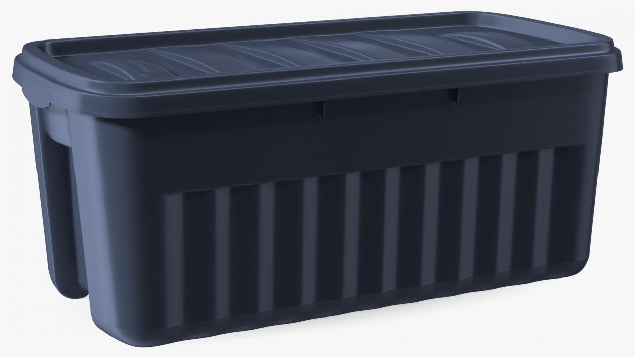 Rubbermaid Roughneck Stackable Storage Bin 50 Gallon 3D