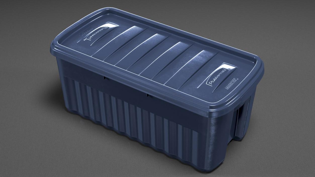 Rubbermaid Roughneck Stackable Storage Bin 50 Gallon 3D