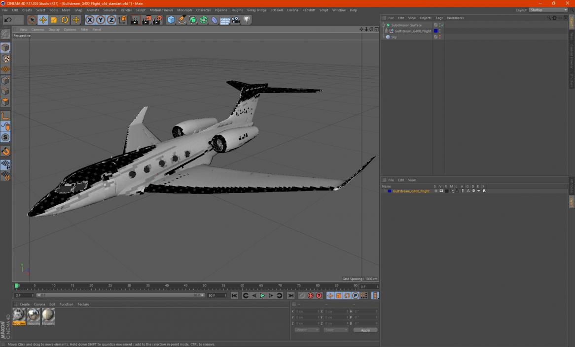 Gulfstream G400 Flight 3D