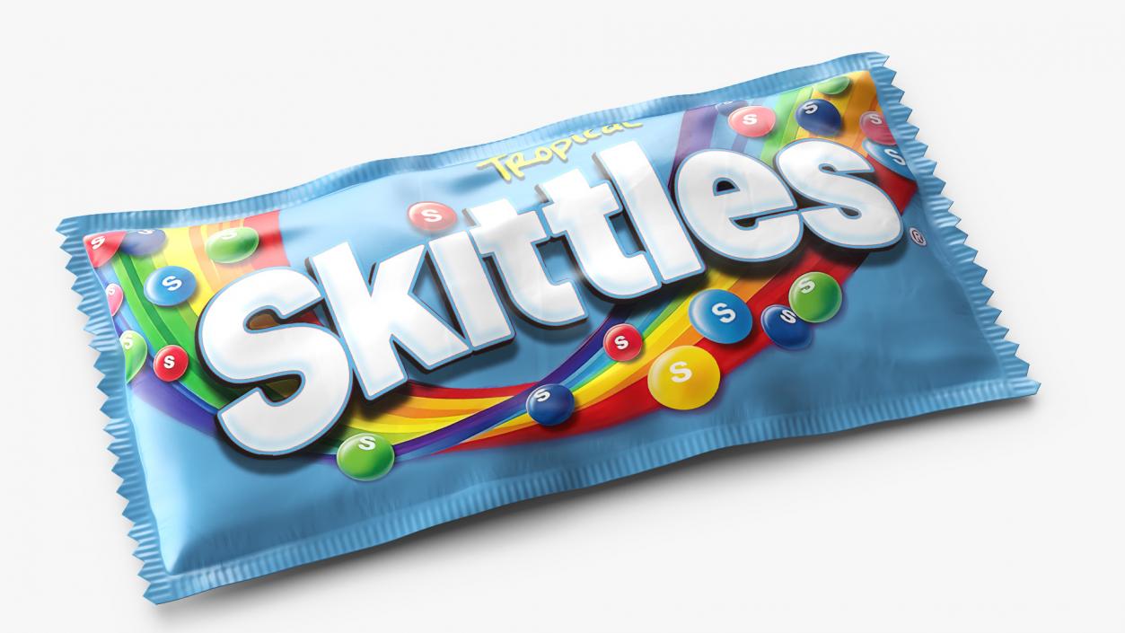 3D model Tropical Skittles Package