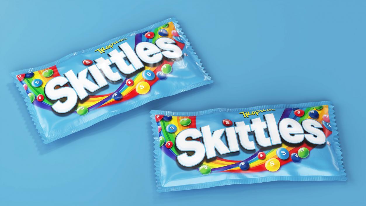 3D model Tropical Skittles Package