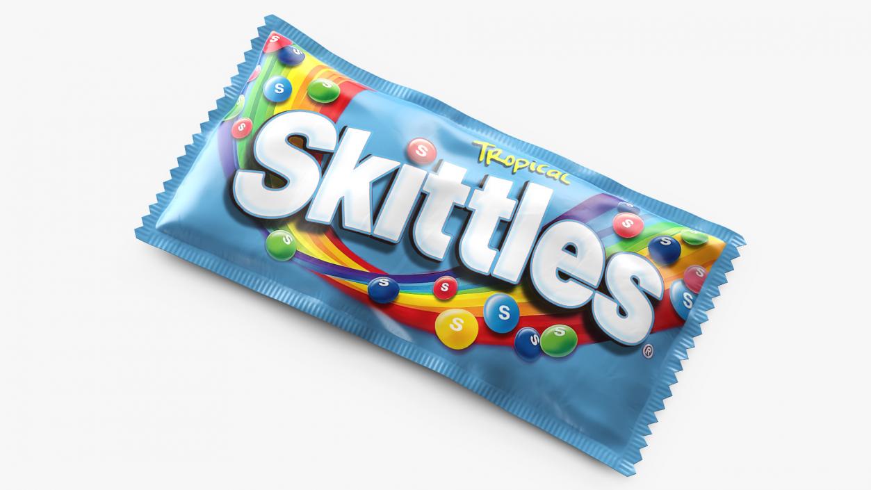 3D model Tropical Skittles Package