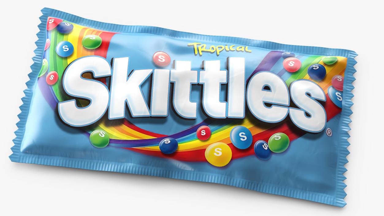 3D model Tropical Skittles Package