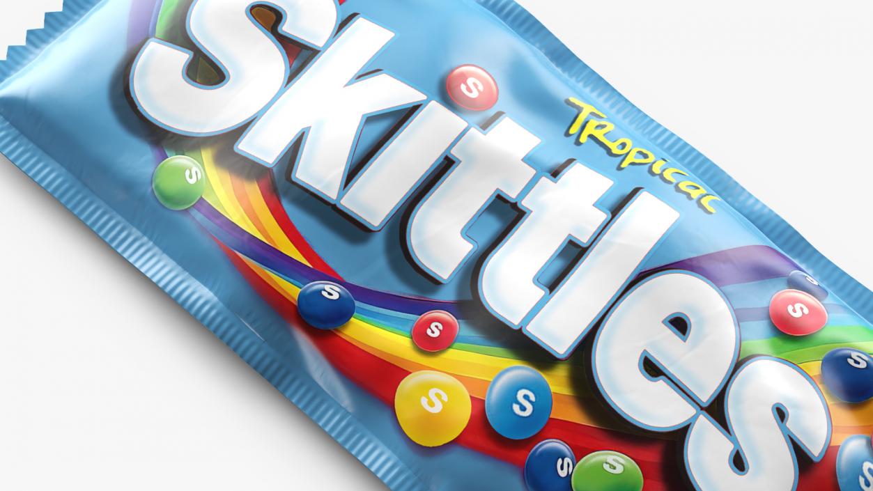 3D model Tropical Skittles Package