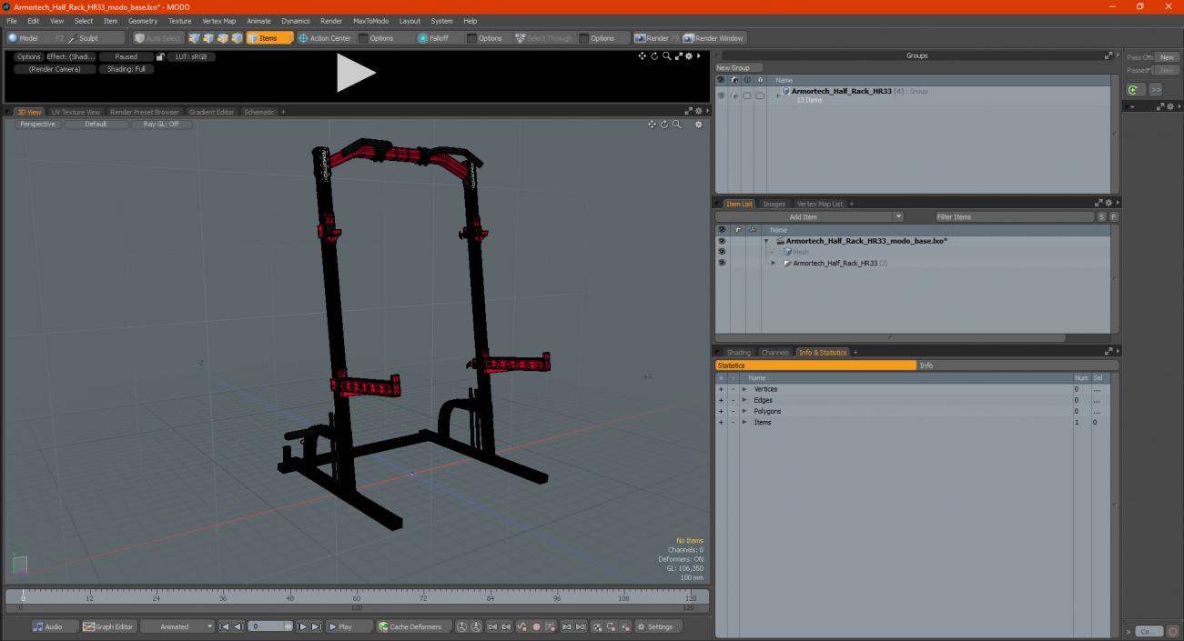 Armortech Half Rack HR33 3D model