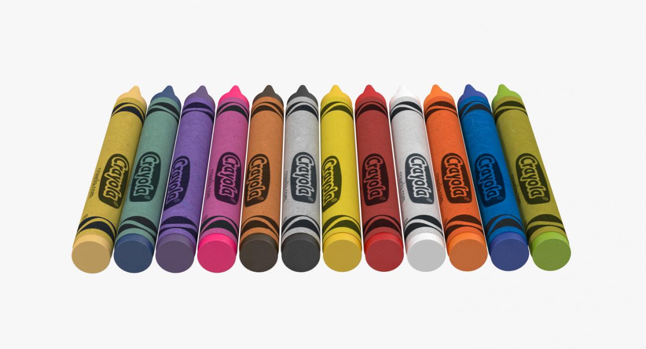 3D model Crayons Set 12 Count