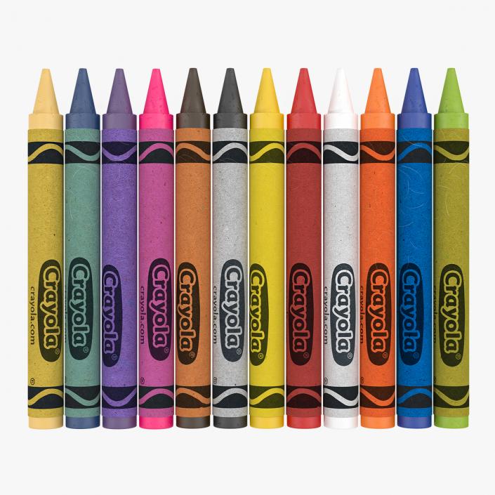 3D model Crayons Set 12 Count