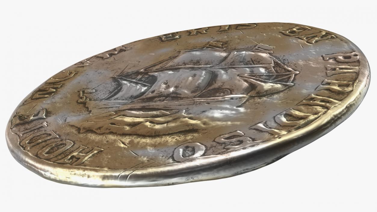 3D Treasure Pirate Coin Alloy