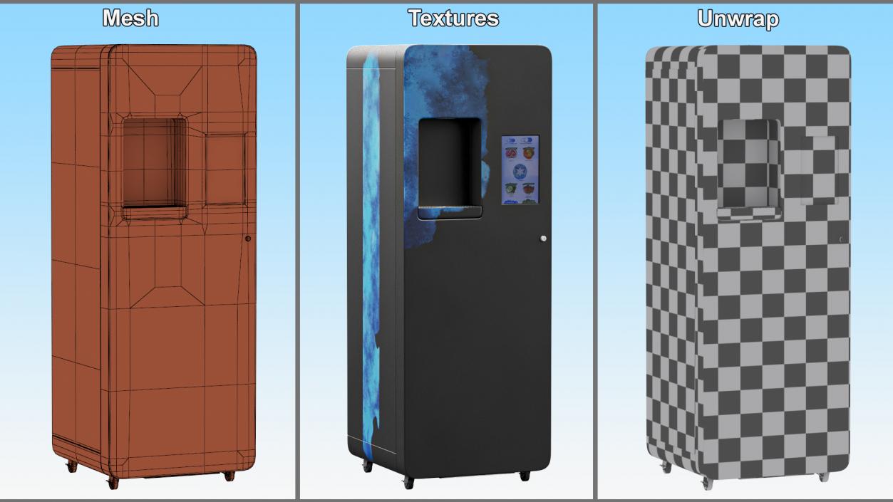 Commercial Freestanding Water Dispenser 3D model