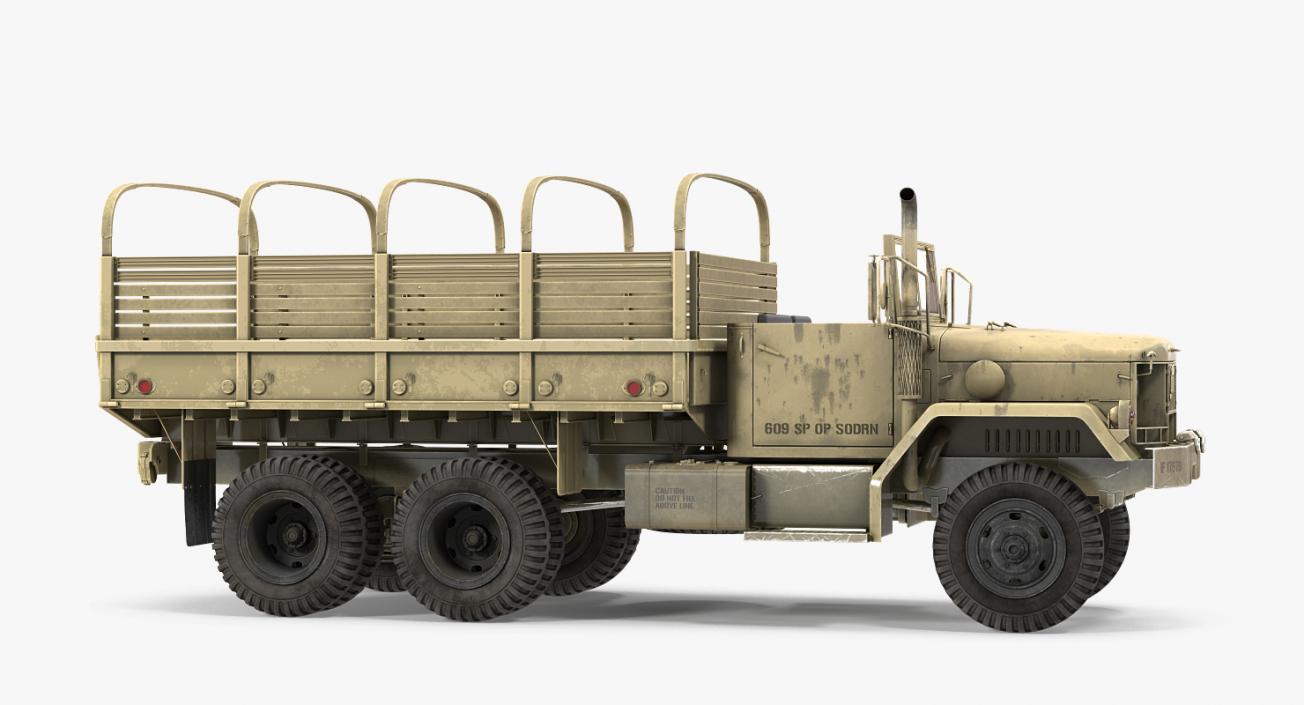 Cargo Truck M35 Desert 3D