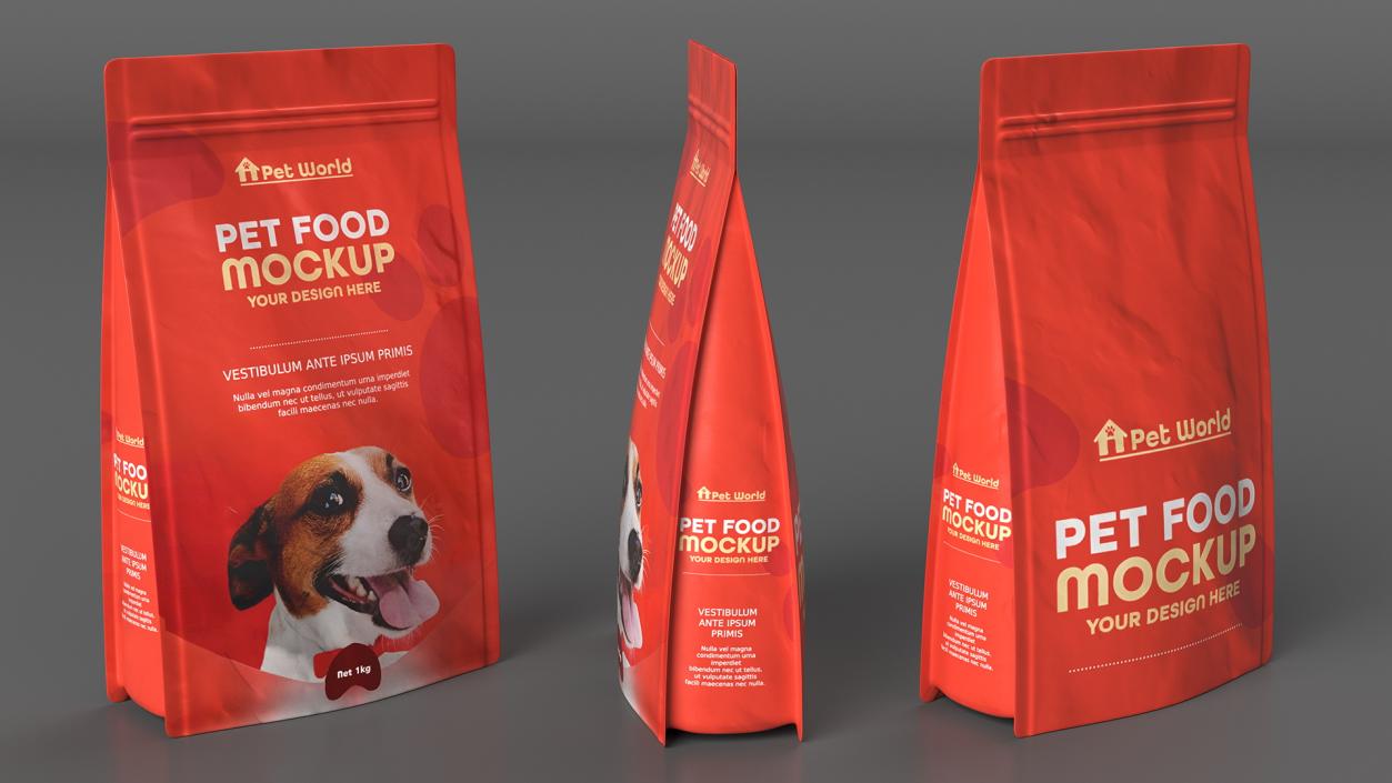 Puppy Meal Mockup 3D