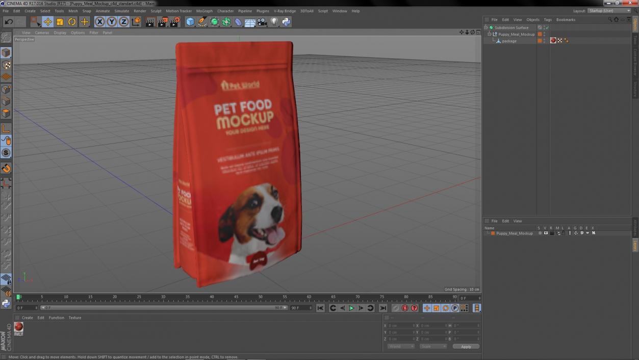 Puppy Meal Mockup 3D