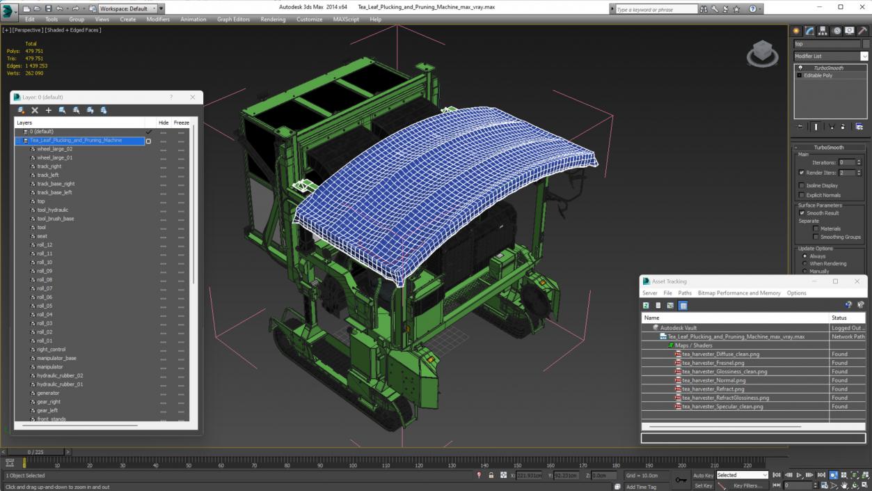 Tea Leaf Plucking and Pruning Machine 3D