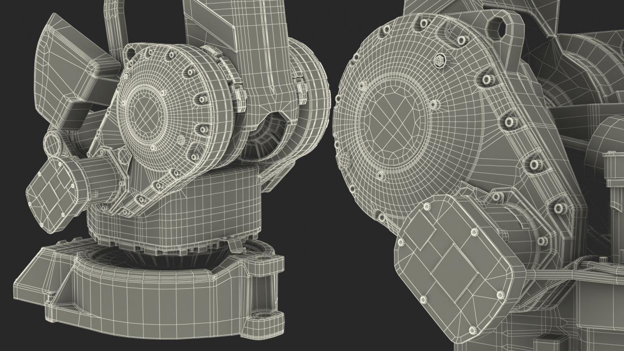 3D ABB IRB 4400 Industrial Robot Rigged