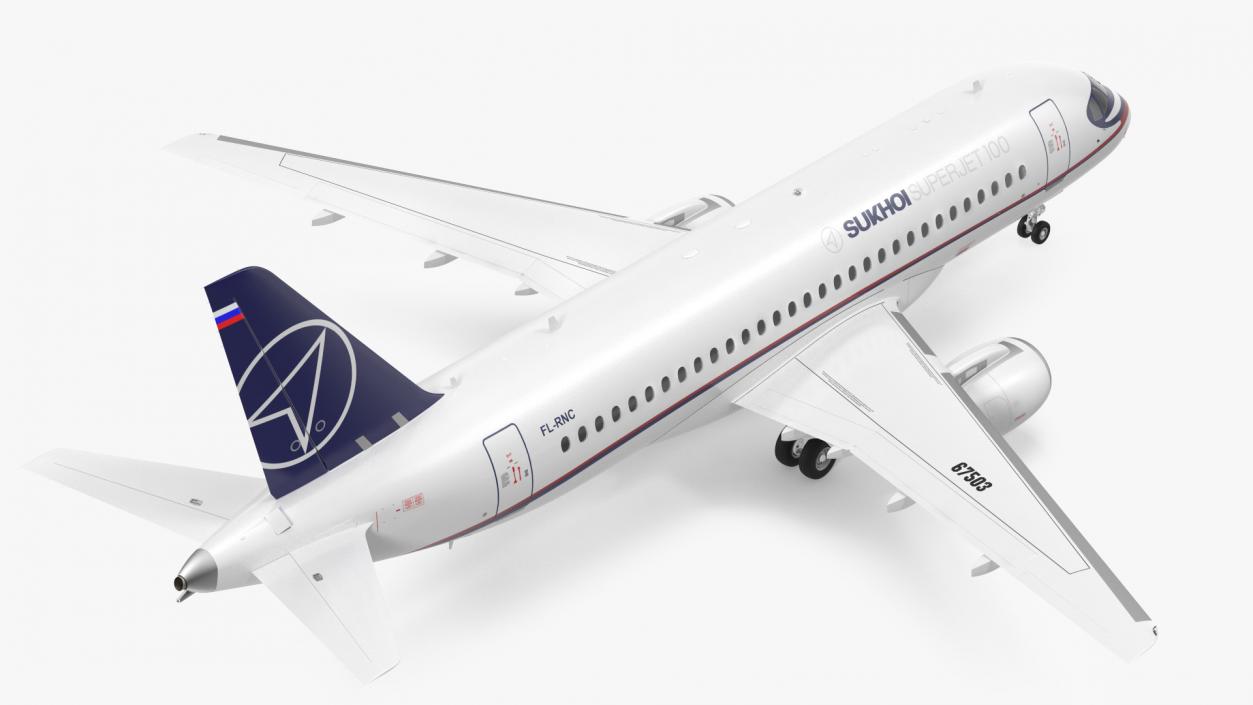 Sukhoi Superjet 100 95lr 3D model