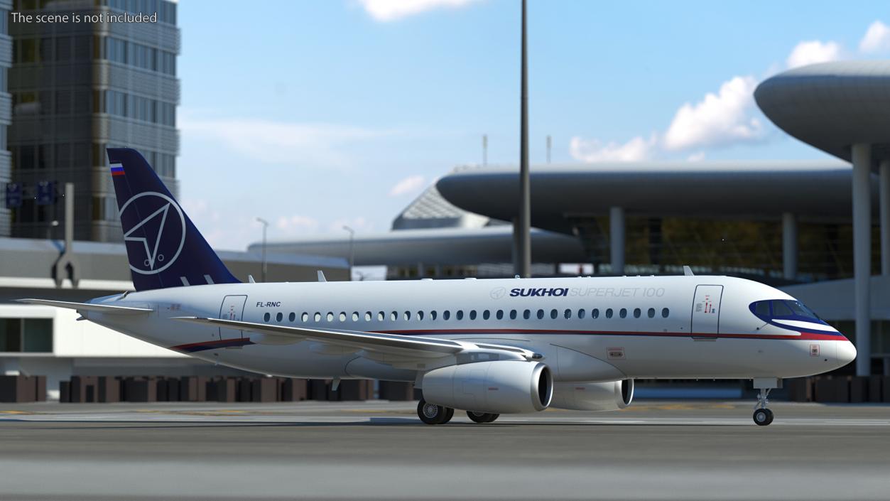 Sukhoi Superjet 100 95lr 3D model