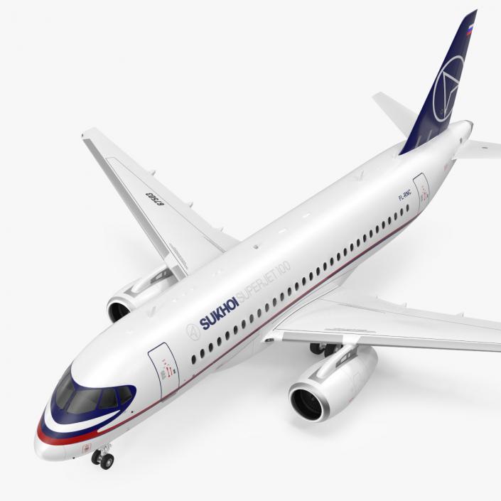 Sukhoi Superjet 100 95lr 3D model