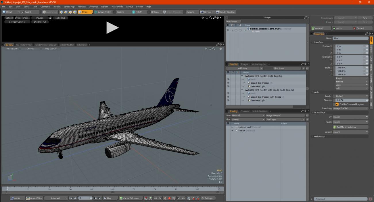 Sukhoi Superjet 100 95lr 3D model