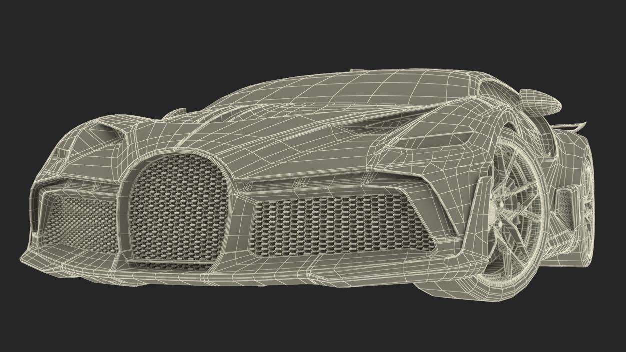 Luxury Car White Rigged for Maya 3D