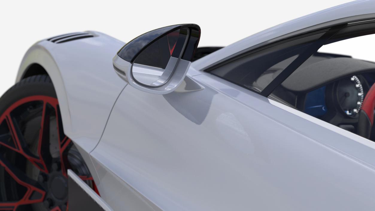 Luxury Car White Rigged for Maya 3D