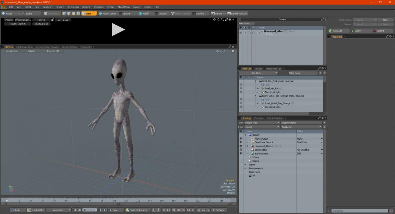 Humanoid Alien 3D model