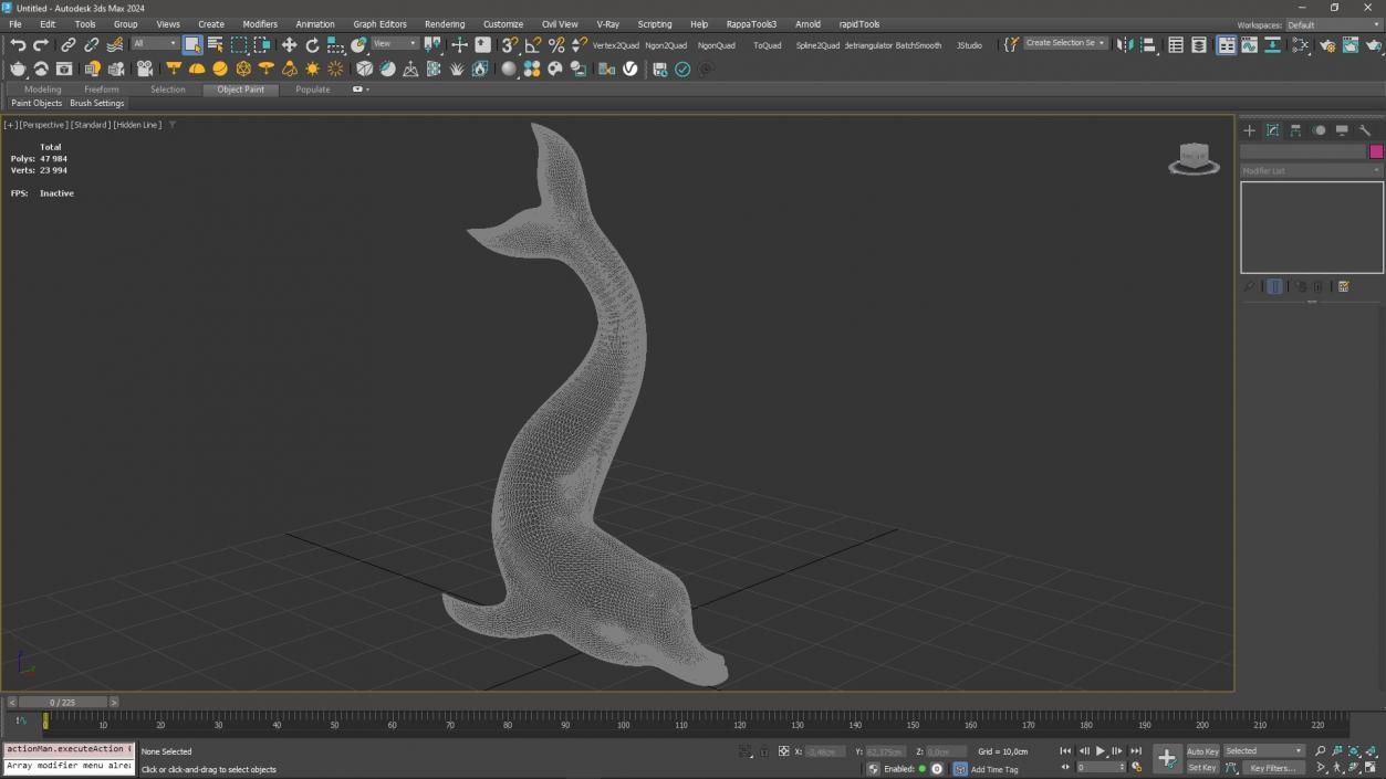 Marble Dolphin Sculpture for 3D Print 3D