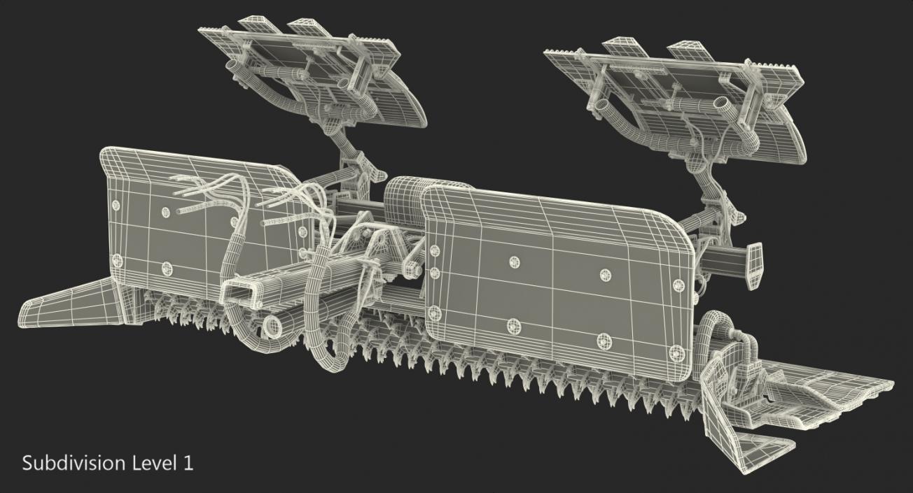 3D Trail Snow Groomer model