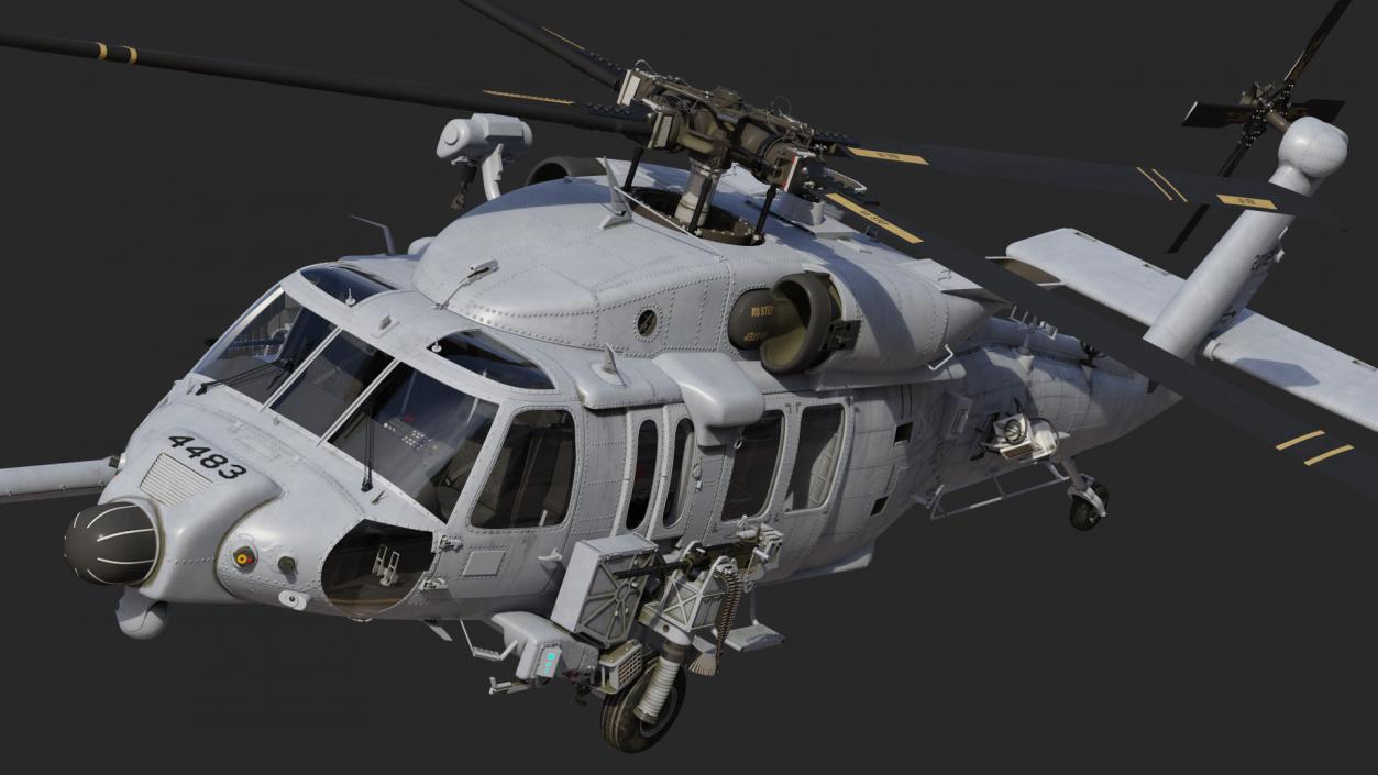 3D Sikorsky HH 60 Pave Hawk Rigged