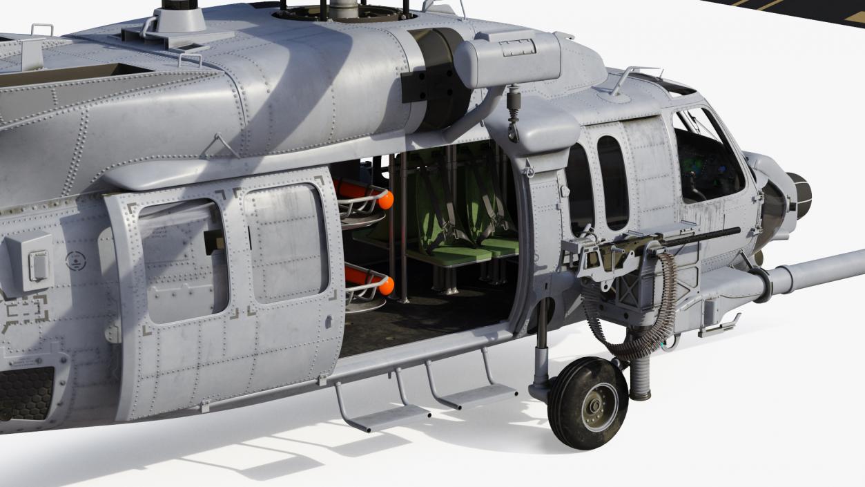 3D Sikorsky HH 60 Pave Hawk Rigged